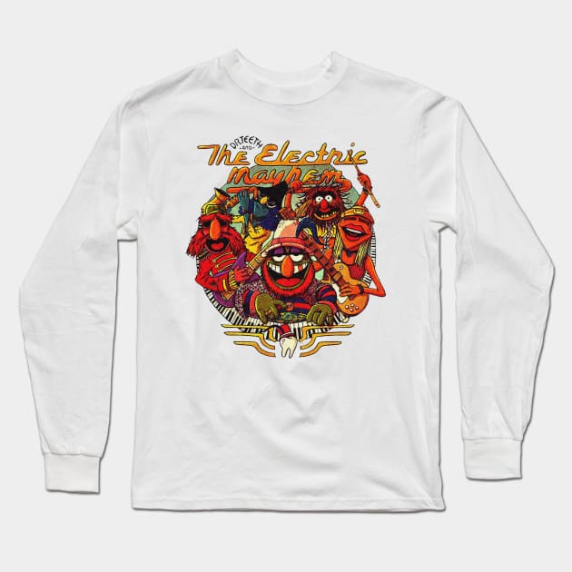 Dr Teeth And The Electric Mayhem Long Sleeve T-Shirt by Ngab Dur Podcast
